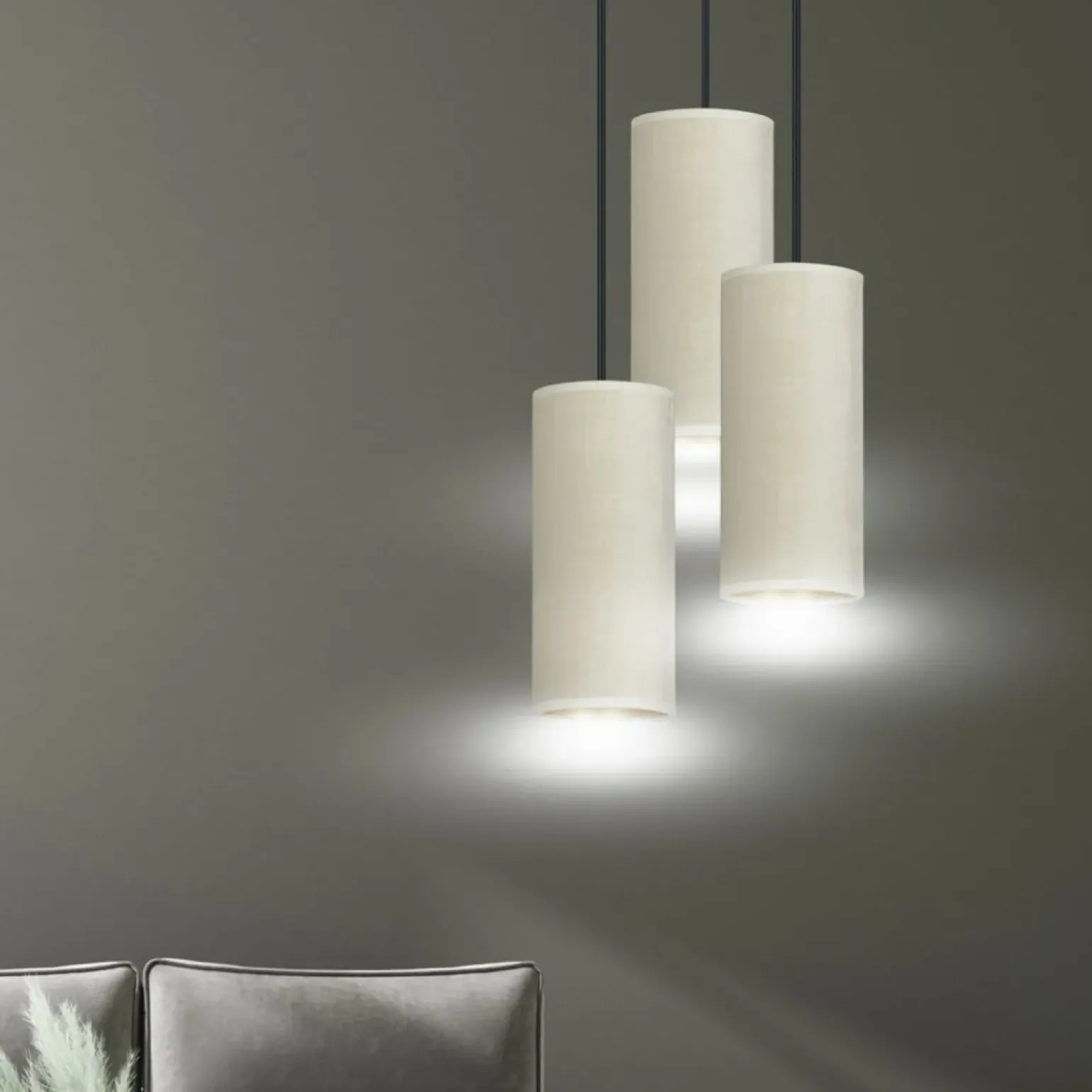 Best Ponadczasowa, smukła lampa wisząca 1059/3PREM BENTE PREMIUM | Kaja Żyrandole Nowoczesne