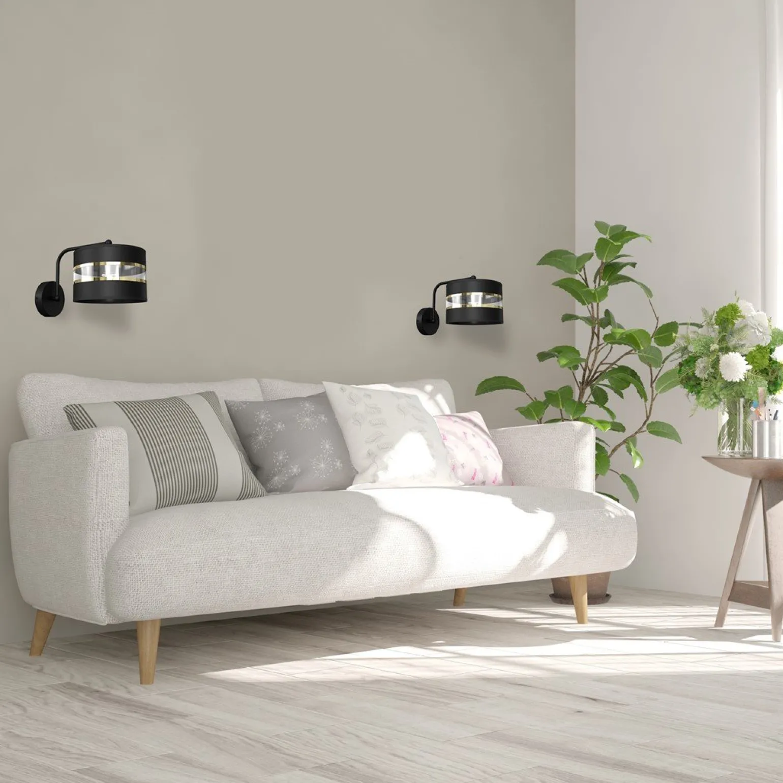 Sklep Kaja Ponadczasowy kinkiet ścienny, stylowy abażur MLP7334 z serii ULTIMO | Kaja Oświe