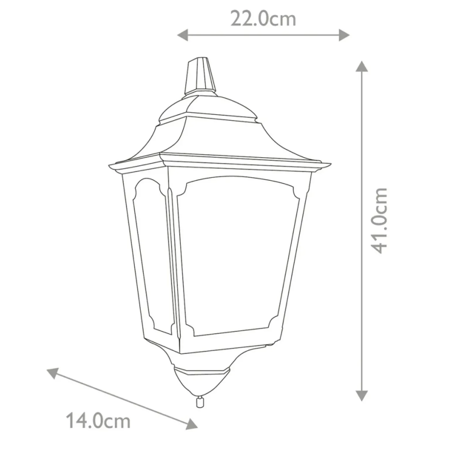 Sklep Kaja Ponadczasowy kinkiet ogrodowy CP7-2-BLACK z serii CHAPEL