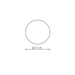 Sklep Kaja Ponadczasowy plafon ⌀21cm LP-8102/1C-12W WH PLATILLO | Kaja