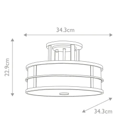 Sklep Kaja Ponadczasowy plafon sufitowy FE-FUSION-SF-PNBR z serii FUSION