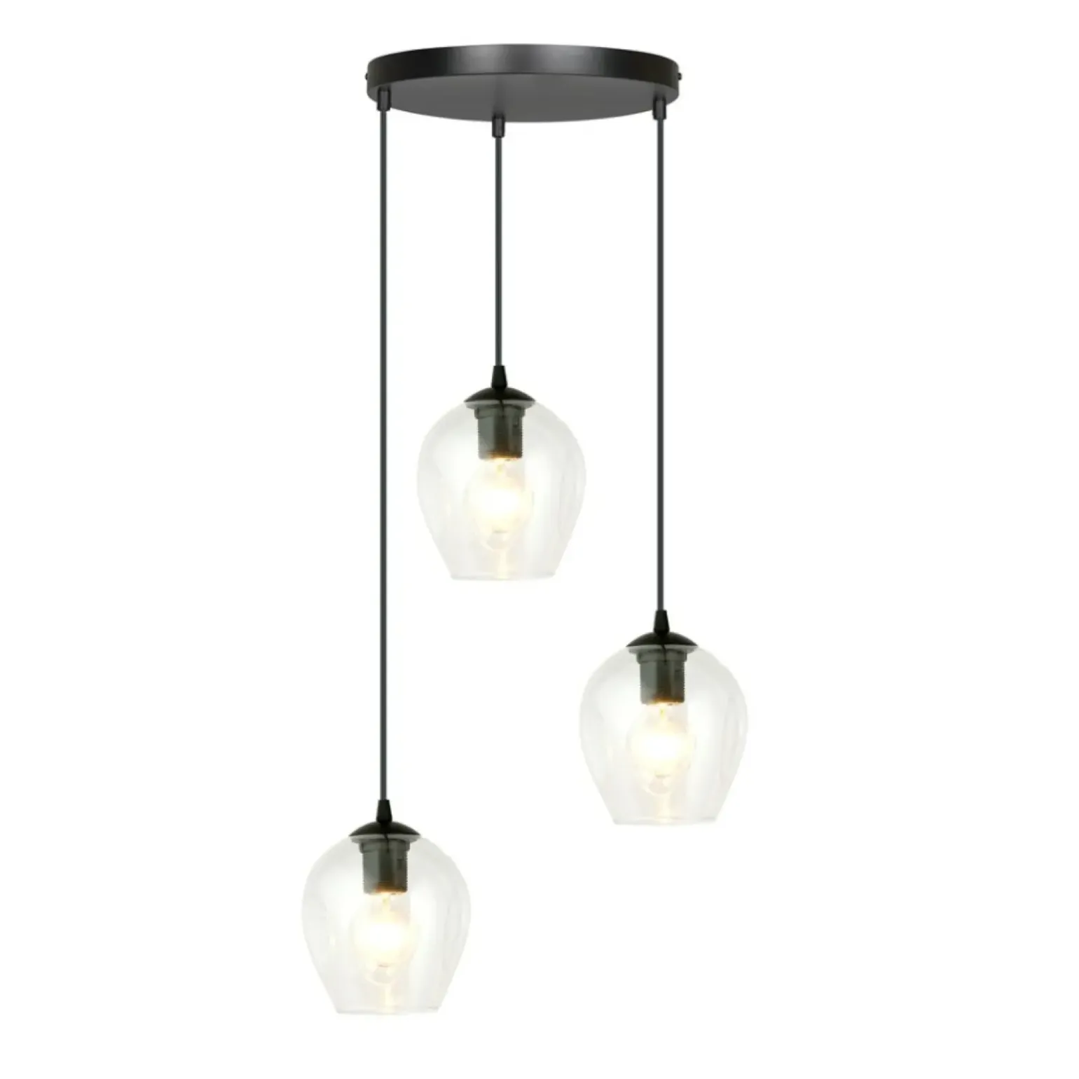 Store Ponadczasowy żyrandol, nierówne klosze 679/3PREM ISTAR PREMIUM | Kaja Żyrandole Nowoczesne