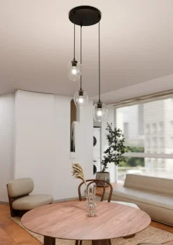 Store Ponadczasowy żyrandol, nierówne klosze 679/3PREM ISTAR PREMIUM | Kaja Żyrandole Nowoczesne