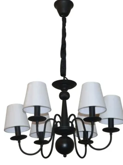 Sklep Kaja Ponadczasowy żyrandol z abażurami LP-88439/6P WERONA | Kaja