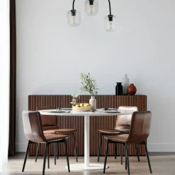 Store Potrójna, czarna lampa sufitowa do sypialni SIG 32245 z serii SHINE Żyrandole Nowoczesne