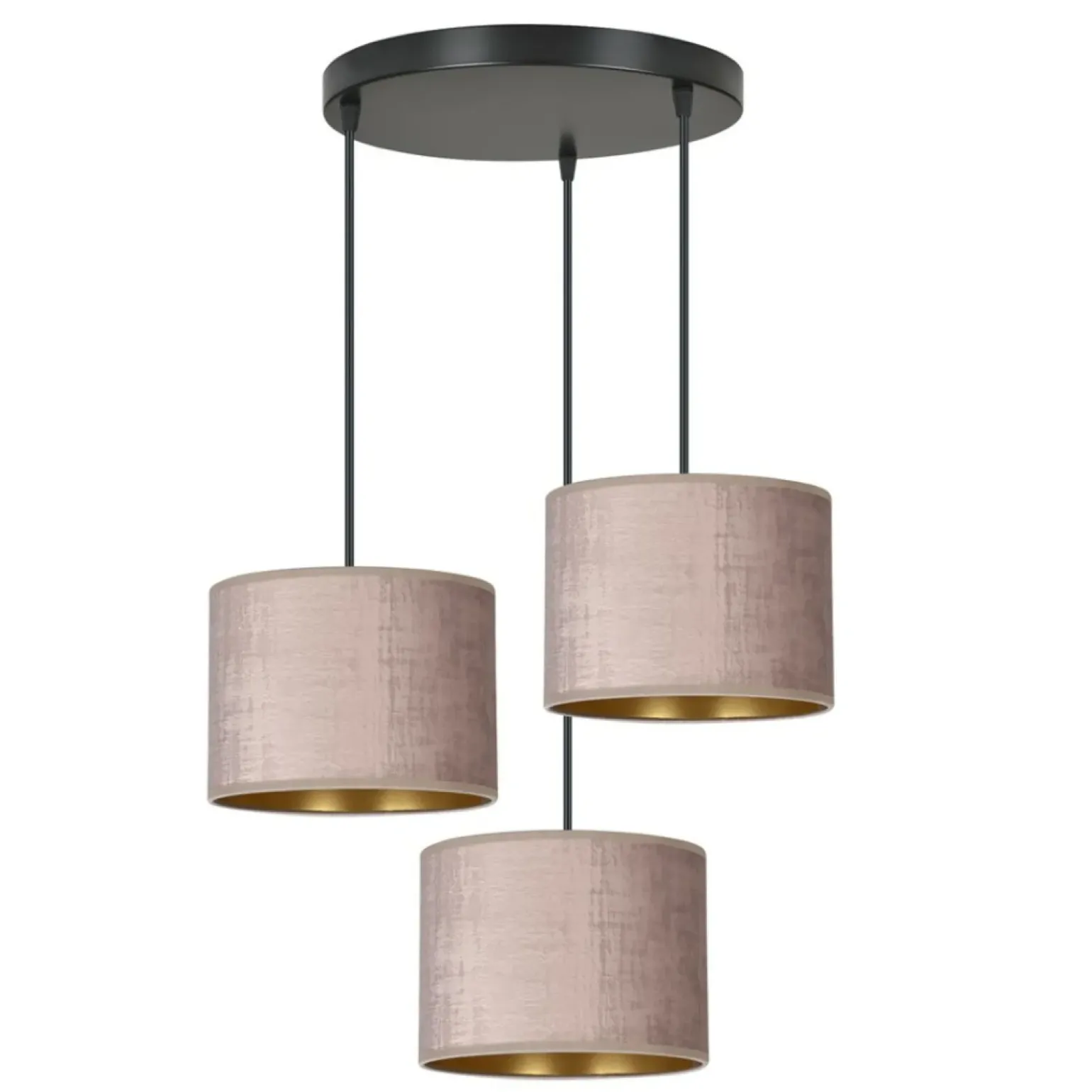 Clearance Potrójna lampa do przytulnej sypialni 1053/3PREM HILDE PREMIUM | Kaja Żyrandole Nowoczesne