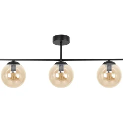 Cheap Potrójna lampa sufitowa w bursztynowym kolorze K-5164 z serii DELTA Żyrandole Nowoczesne