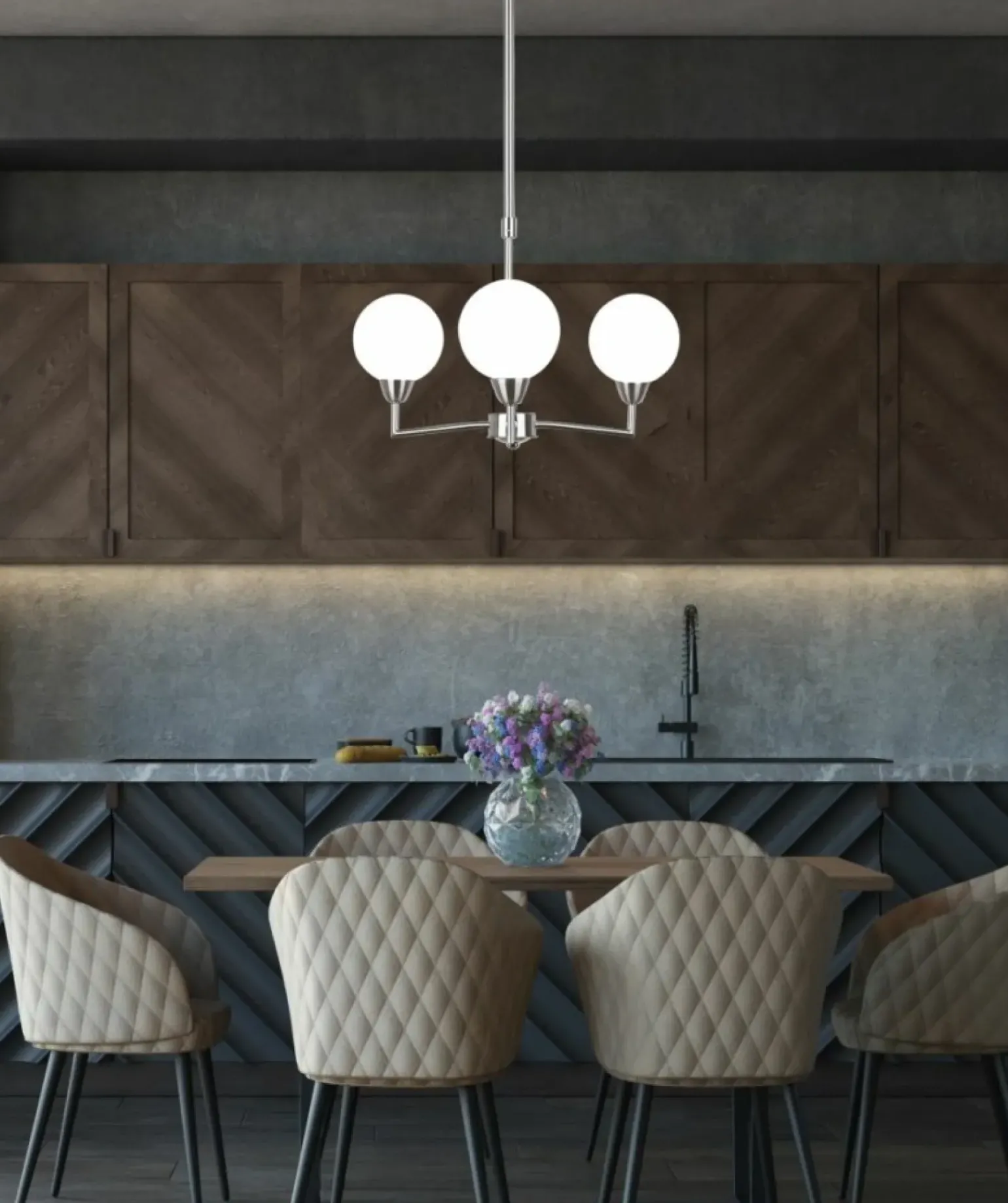 Cheap Potrójna lampa sufitowa z mi kloszami 33-05441 z serii LOGOS | Kaja Oświetl Żyrandole Nowoczesne