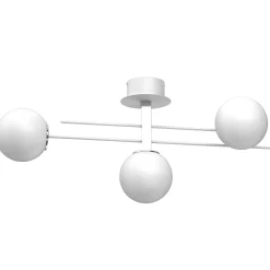 Sklep Kaja Potrójna lampa sufitowa z białymi kulami LX 4576 SATELIT | Kaja