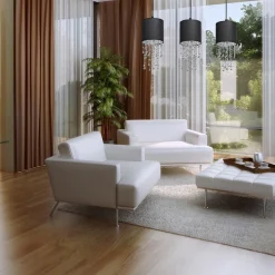 Sklep Kaja Potrójna lampa wisząca, kryształowa MLP64300 z serii ALMERIA | Kaja Oświetlenie