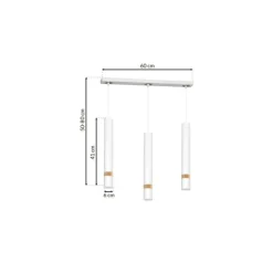 Best Sale Potrójna lampa wisząca, nad wyspę kuchenną MLP6302 z serii JOKER | Kaja Oświetle Żyrandole Nowoczesne