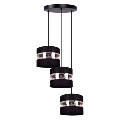 Sklep Kaja Potrójna lampa wisząca, w kolorze czerni i złota K-5202 z serii NICEA