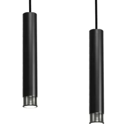 Flash Sale Potrójna lampa wisząca z czarnymi tubami MLP6232 z serii DANI | Kaja Oświetlenie Żyrandole Nowoczesne