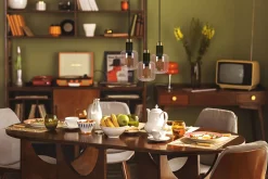 Sklep Kaja Potrójna lampa wisząca z dekoracyjnymi kloszami K-5267 z serii DOKA