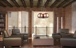 Sklep Kaja Potrójna lampa wisząca z kulami LP-2014/3P RAME | Kaja Oświetlenie