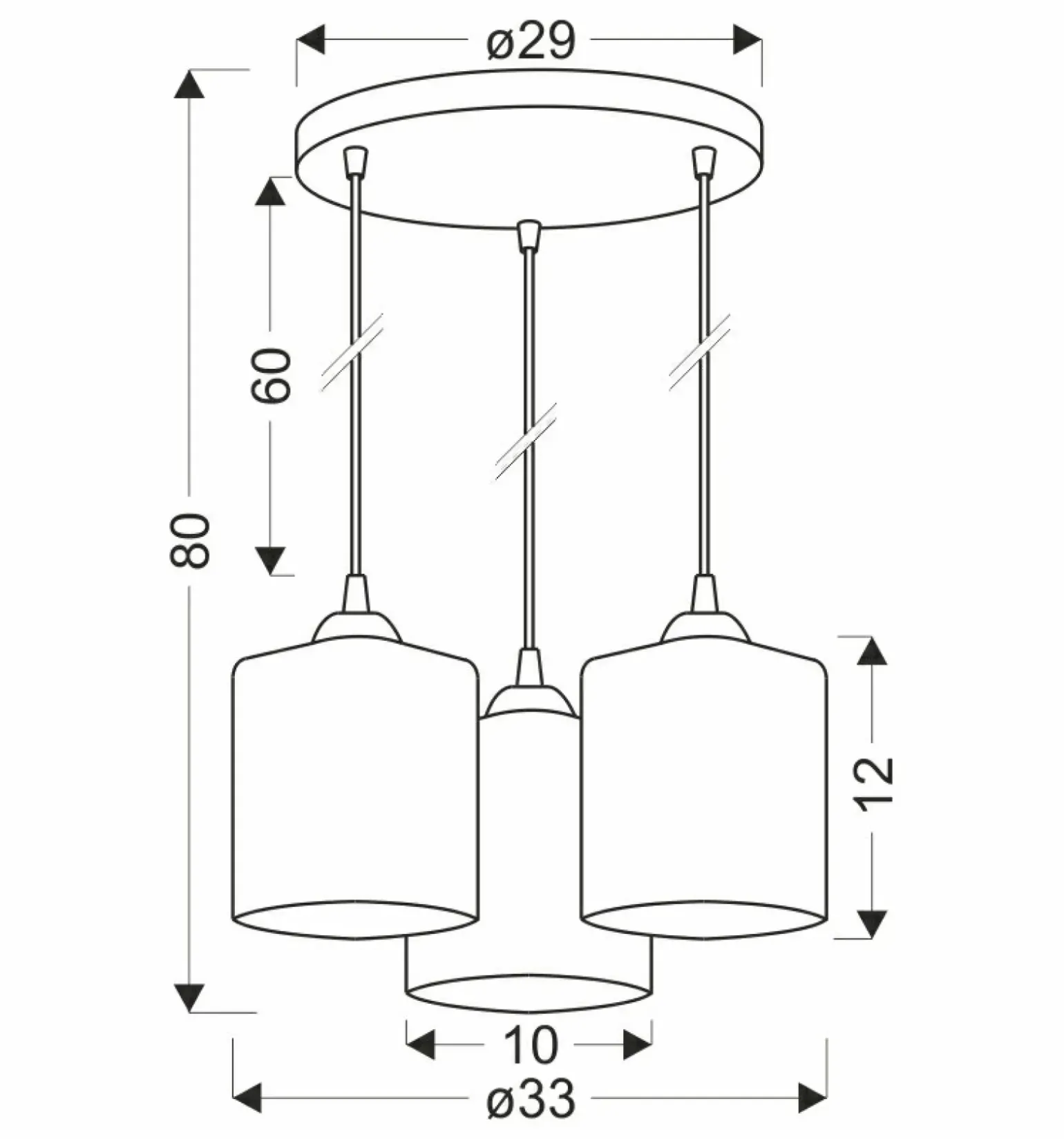 Cheap Potrójna lampa wisząca ze złotymi kloszami 33-21182 z serii SERENA | Kaja Oświet Żyrandole Nowoczesne