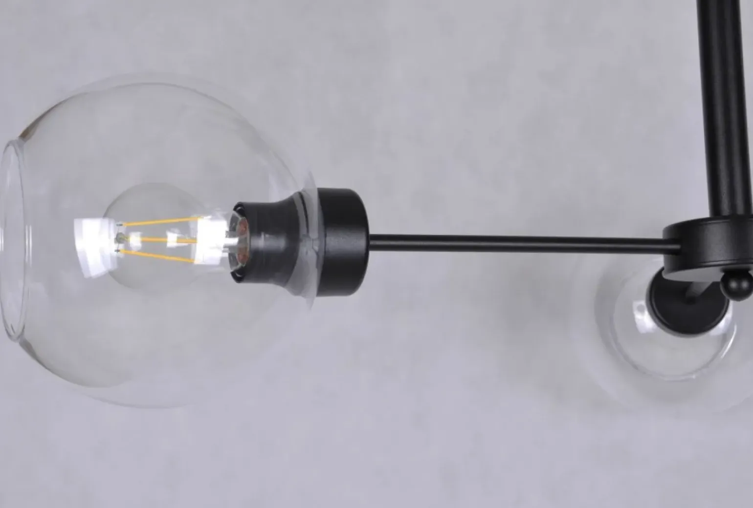 New Potrójna lampa z przezroczystymi kloszami K-4856 LAMBERT | Kaja Żyrandole Nowoczesne