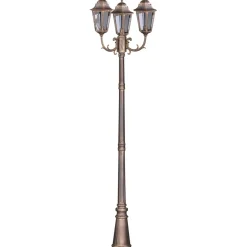 Sklep Kaja Potrójna latarnia ogrodowa K-7006A2/3 CZ/ZŁ LOZANA | Kaja Oświetlenie