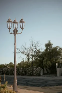 Sklep Kaja Potrójna latarnia ogrodowa K-7006A2/3 CZ/ZŁ LOZANA | Kaja Oświetlenie