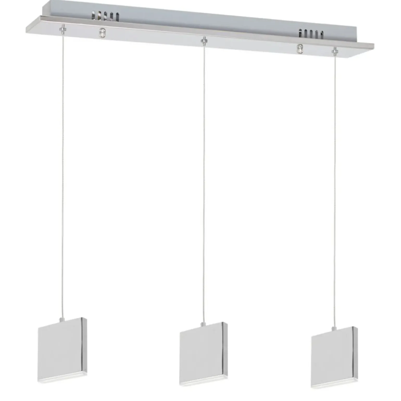 Clearance Potrójna, srebrna, ledowa lampa wisząca ML443 CUADRA | Kaja Żyrandole Nowoczesne
