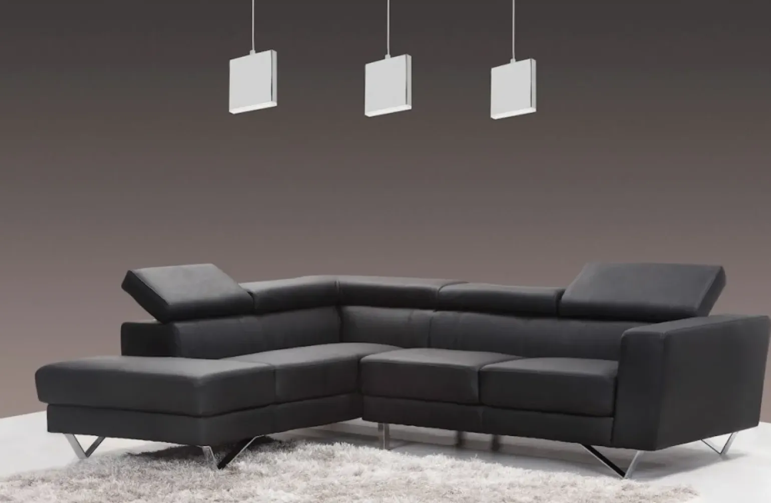 Clearance Potrójna, srebrna, ledowa lampa wisząca ML443 CUADRA | Kaja Żyrandole Nowoczesne