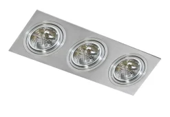 Sklep Kaja Potrójna, srebrna oprawa podtynkowa oczko do holu AZ0773 SIRO | Kaja