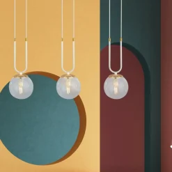 Best Potrójny zwis na listwie, nad wyspę kuchenną 1116/3 GLAM | Kaja Żyrandole Nowoczesne