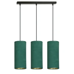 Online Potrójny zwis z zielono-złotymi zwisami 1058/3 BENTE | Kaja Żyrandole Nowoczesne