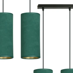 Online Potrójny zwis z zielono-złotymi zwisami 1058/3 BENTE | Kaja Żyrandole Nowoczesne