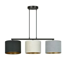 Cheap Poziomy zwis z kolorowymi abażurami 1055/3 HILDE | Kaja Oświetlenie Żyrandole Nowoczesne