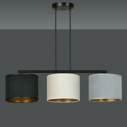 Cheap Poziomy zwis z kolorowymi abażurami 1055/3 HILDE | Kaja Oświetlenie Żyrandole Nowoczesne
