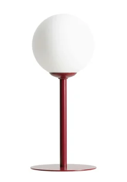 Sklep Kaja Prosta, czerwona lampka stojąca z mlecznym kloszem 1080B15 PINNE