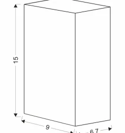 Sklep Kaja Prosta lampa ścienna na elewację 22-32317 NERIUM | Kaja Oświetlenie