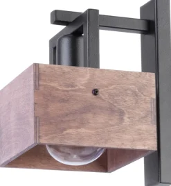 Sklep Kaja Prosta lampa ścienna z drewnianym kloszem SIG 31752 z serii DAKOTA