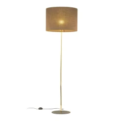 Sklep Kaja Prosta lampa na złotej nodze TK 16031 UMBERTO BROWN GOLD | Kaja