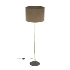 Sklep Kaja Prosta lampa na złotej nodze TK 16031 UMBERTO BROWN GOLD | Kaja