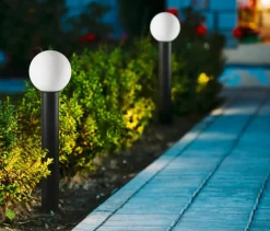 Sklep Kaja Prosta lampa ogrodowa z okrągłym kloszem OFL-8081-BL FELTRE | Kaja