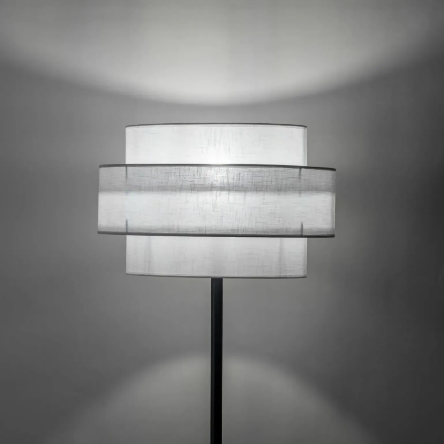 Sklep Kaja Prosta lampa podłogowa, podwójny abażur TK 5894 CALISTO WHITE | Kaja