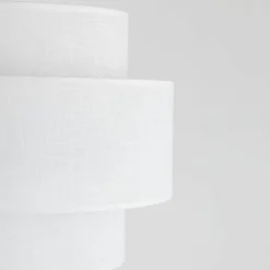 Sklep Kaja Prosta lampa podłogowa, podwójny abażur TK 5894 CALISTO WHITE | Kaja