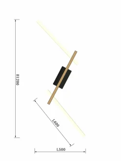 Sklep Kaja Prosta lampa sufitowa LED do korytarza WF 7021-306 RIMINI | Kaja