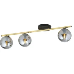 Best Prosta lampa sufitowa z grafitowymi kloszami 1250/3 z serii MONZA Żyrandole Nowoczesne