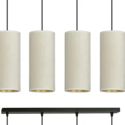 Store Prosta lampa wisząca nad stół w salonie 1059/4 BENTE | Kaja Żyrandole Nowoczesne