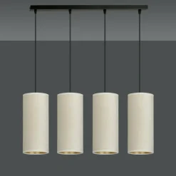 Store Prosta lampa wisząca nad stół w salonie 1059/4 BENTE | Kaja Żyrandole Nowoczesne