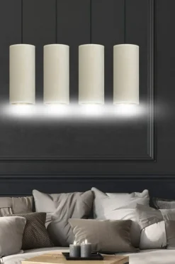 Store Prosta lampa wisząca nad stół w salonie 1059/4 BENTE | Kaja Żyrandole Nowoczesne