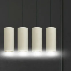 Store Prosta lampa wisząca nad stół w salonie 1059/4 BENTE | Kaja Żyrandole Nowoczesne