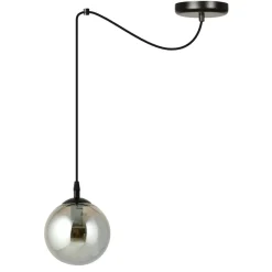 Cheap Prosta lampa wisząca z jedną grafitową kulą 937/1 | Kaja Oświetlenie Żyrandole Nowoczesne
