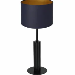 Sklep Kaja Prosta lampka nocna z granatowym abażurem LX 3681 z serii TABLE LAMPS