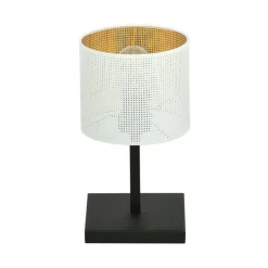 Sklep Kaja Prosta lampka stołowa z abażurem, do sypialni 1145/LN1 JORDAN | Kaja