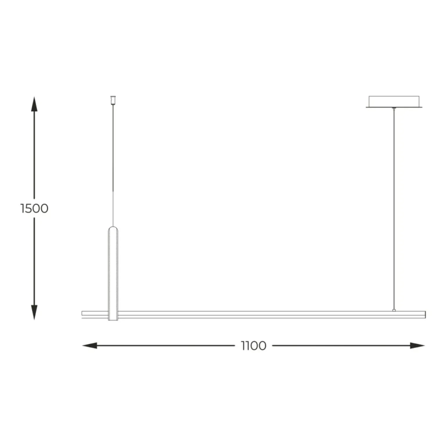 Flash Sale Prosta, ledowa lampa nad stół, dodatek drewna 22806M-WOOD CLAUD | Kaja Żyrandole Nowoczesne