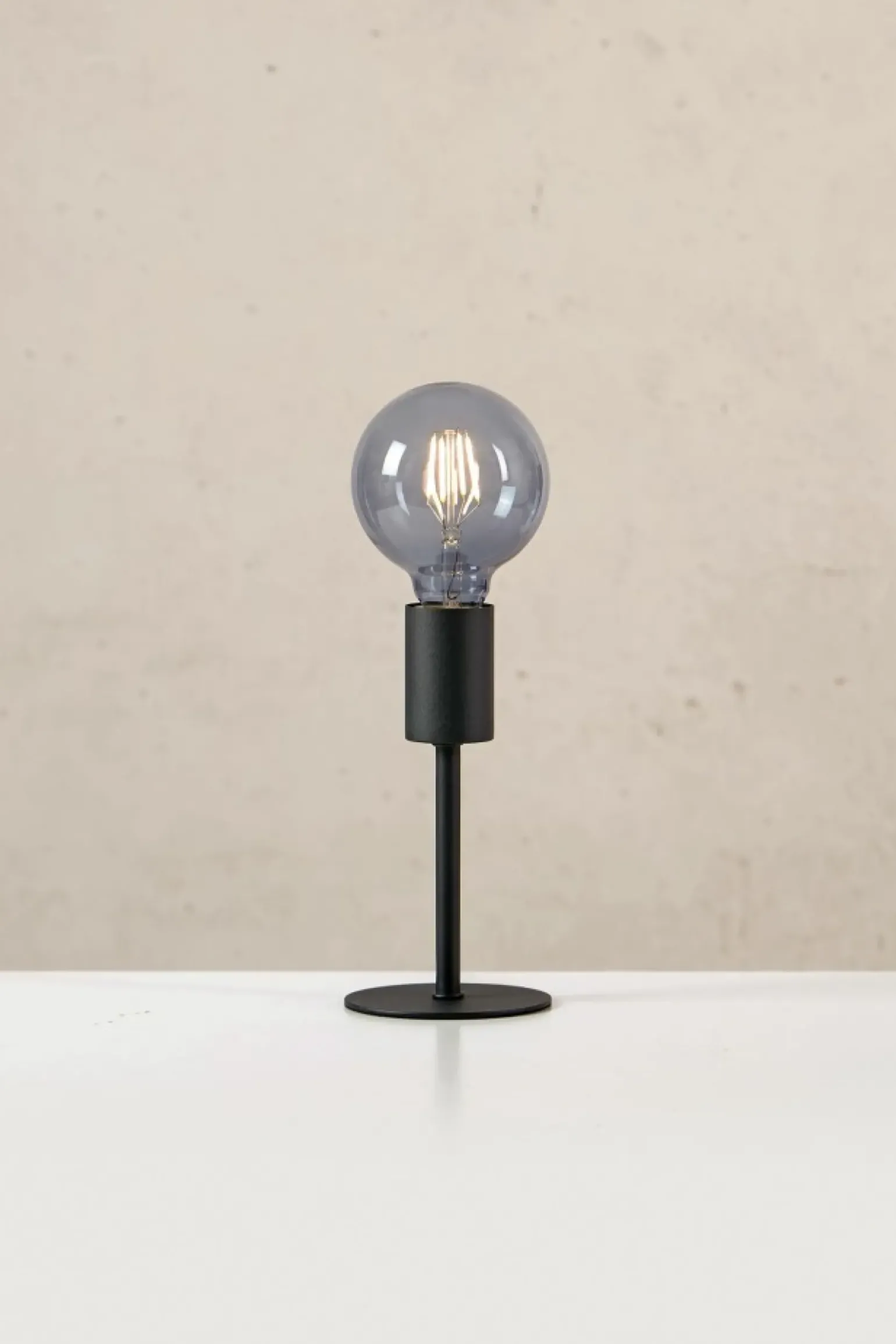 Sklep Kaja Prosta, metalowa, loftowa lampka bez klosza 108685 CIELO | Kaja